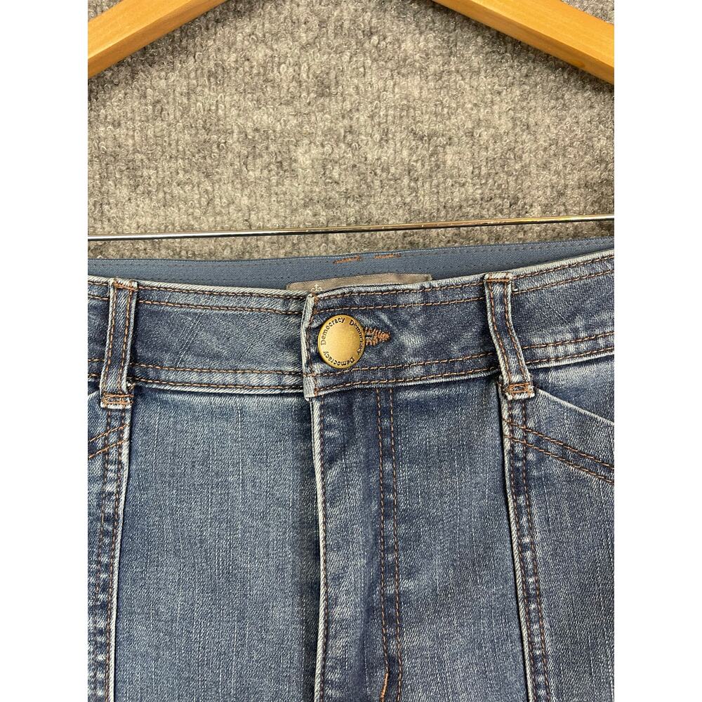 Democracy AB Solution Jeans Women's Sz 14 Blue High Rise‎ Tampered Straight Leg - Picture 5 of 15